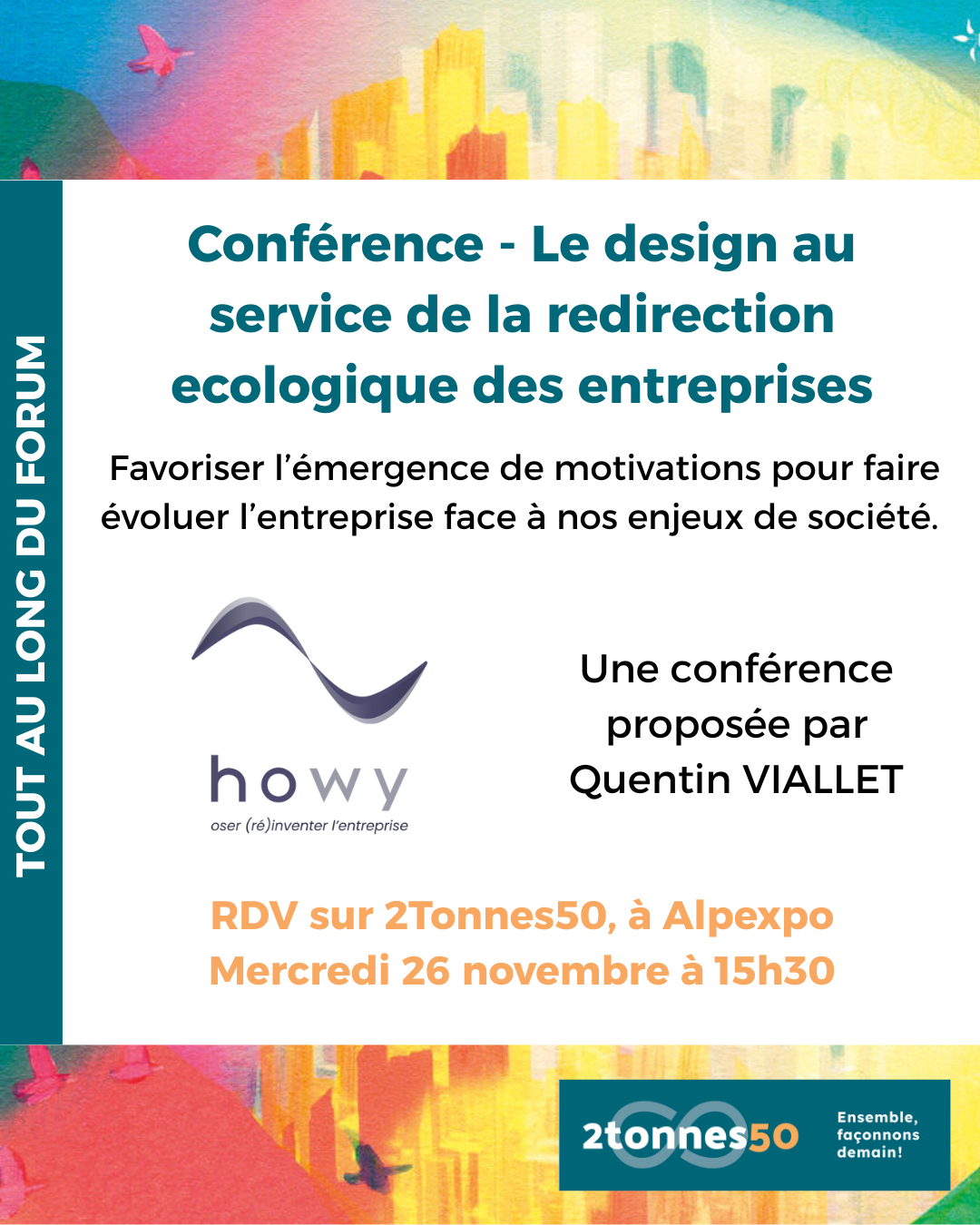 Conférence quentin HOWY - Le design et la redirection ecologique des entreprises